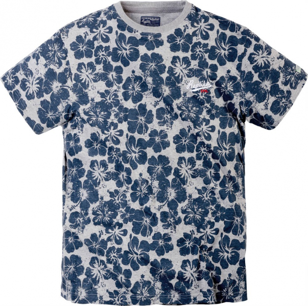 XXL4YOU - T-shirt fashion Fleur Bleu de 6XL a 7XL