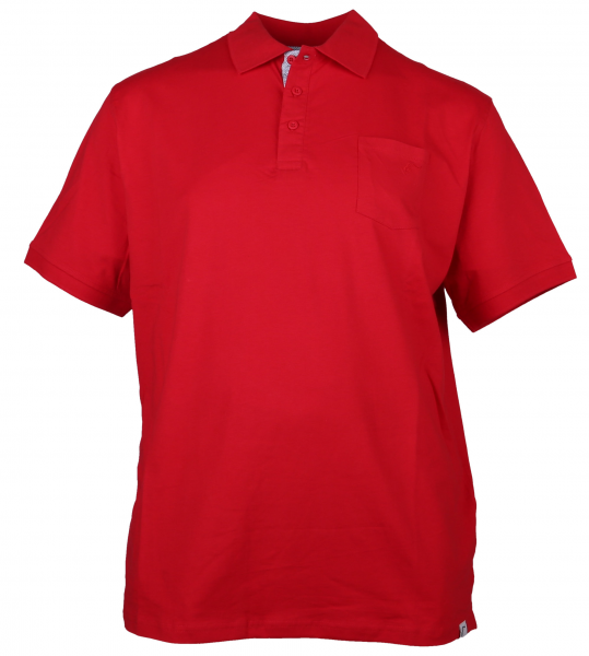 XXL4YOU - Polo manches courtes jersey rouge de 4XL a 5XL