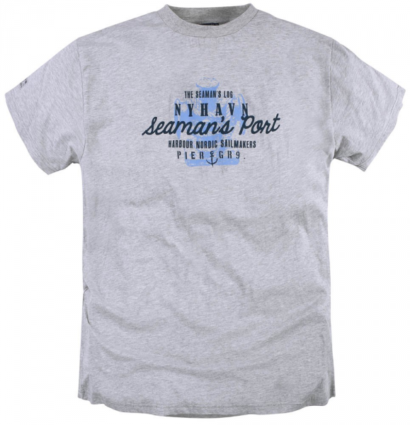 XXL4YOU - T-shirt Imprime manches courtes gris clair 5XL - Image 1