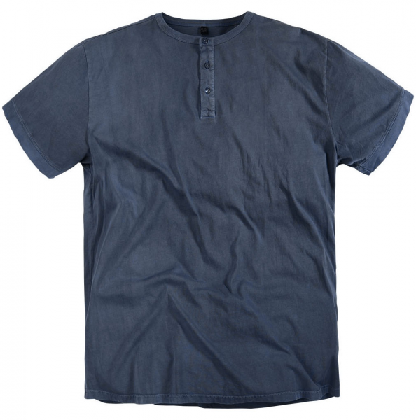 XXL4YOU - T-shirt col boutonne bleu denim de 5XL a 6XL