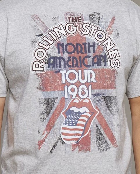 XXL4YOU - T-shirt manches courtes Rolling Stones gris chine 2XL a 8XL - Image 2