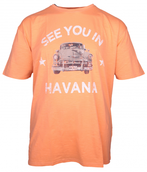 XXL4YOU - T-shirt manches courtes melange de orange 3XL a 8XL