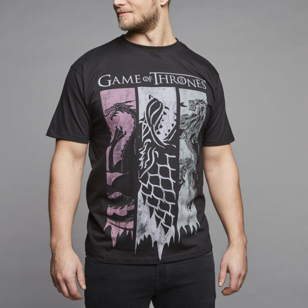 XXL4YOU - T-shirt Game of Thrones noir de 3XL a 8XL