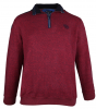XXL4YOU - Meantime - Pull col zippe bordeaux - Image 1