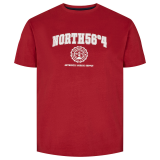 XXL4YOU North 56°4 T-shirt manche courte Carmin 3XL à 10XL - Authentic Nordic
