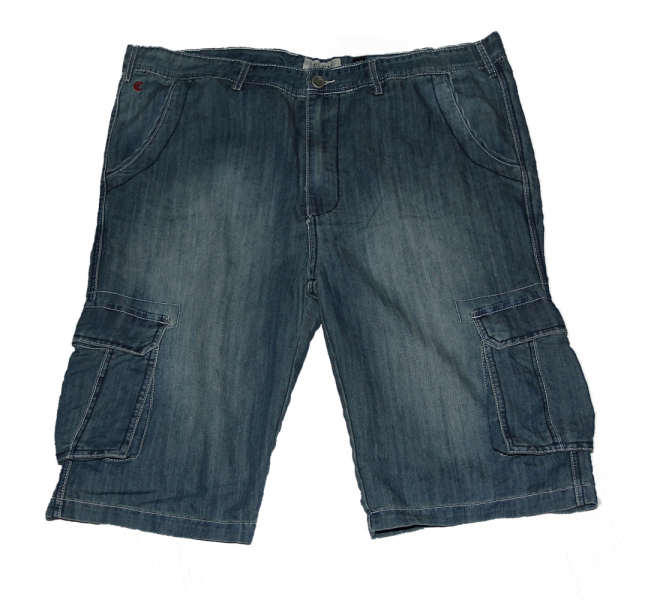 XXL4YOU - Bermuda jeans bleu delave de 54 a 64