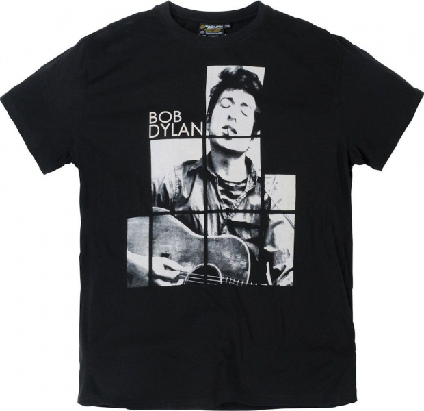 XXL4YOU - T-shirt Rock Bob Dylan manches courtes noir 3XL a 4XL