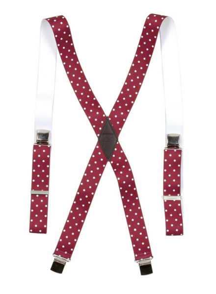 XXL4YOU - Bretelle rouge pois blanc a pinces - Image 2