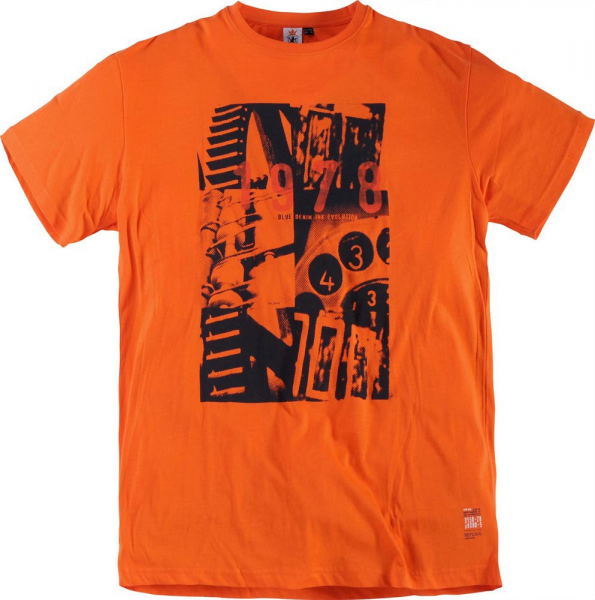 XXL4YOU - Tshirt imprime orange 2XL a 8XL