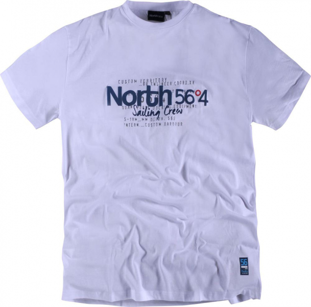 XXL4YOU - T-shirt Imprime manches courtes blanc 2XL a 8XL