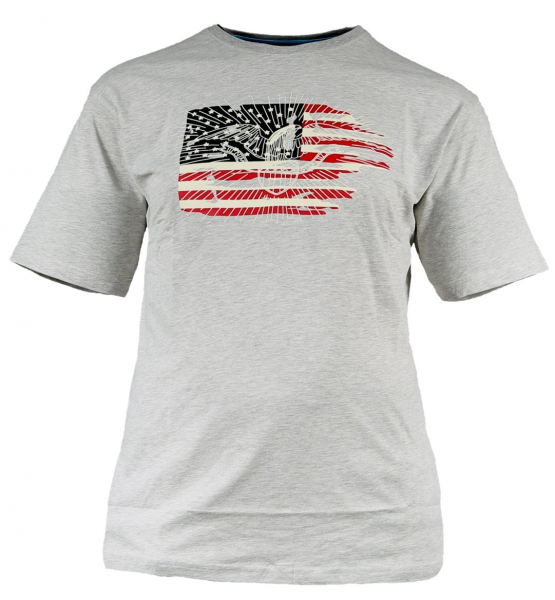 XXL4YOU - T-shirt manches courtes gris chine de 2XL a 5XL - Image 1