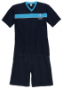 XXL4YOU - Adamo - Pyjama court col en V bleu marine de 3XL a 10XL - Image 1