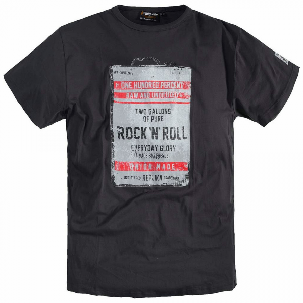 XXL4YOU - T-shirt rock courtes gris anthracite 3XL