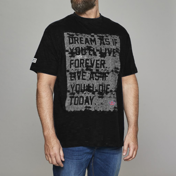 XXL4YOU - T-shirt manches courtes James Dean  noir 3XL a 8XL
