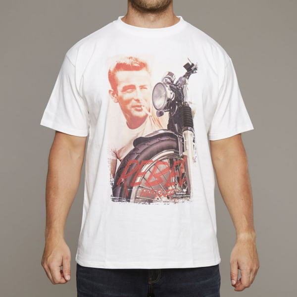 XXL4YOU - T-shirt manches courtes James Dean  blanc 3XL a 7XL