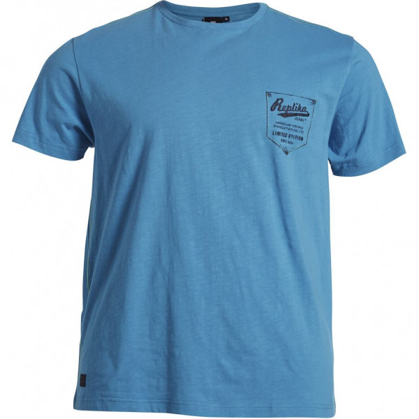 XXL4YOU - T-shirt col rond bleu Mykonos de 3XL a 8XL