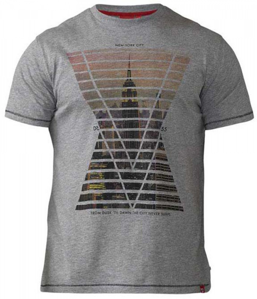 XXL4YOU - T-shirt manches courtes melange de Gris de 3XL a 6XL