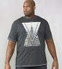 XXL4YOU - D555 - DUKE - T-shirt manches courtes melange de gris anthracite de 3XL a 6XL - Image 2