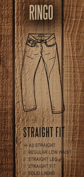 XXL4YOU - North jeans mode coupe Ringo bleu fonce delave de 44US a 62US - Image 3