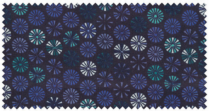 XXL4YOU - Chemise manches longue bleu marine motif turquoise de 3XL a 6XL - Image 2