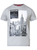 XXL4YOU - D555 - DUKE - T-shirt manche courte Manhattan  Melange de gris de 3XL a 6XL - Image 1