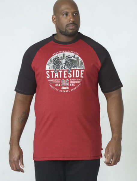 XXL4YOU - T-shirt manche courte NewYork City rouge de 3XL a 6XL - Image 3