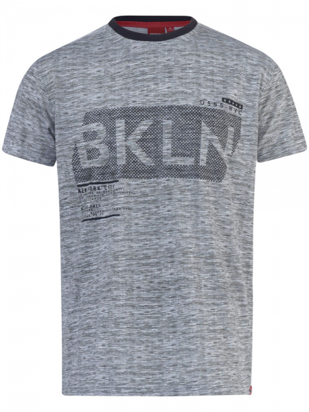 XXL4YOU - T-shirt manche courte Brooklyn Melange de gris de 3XL a 6XL