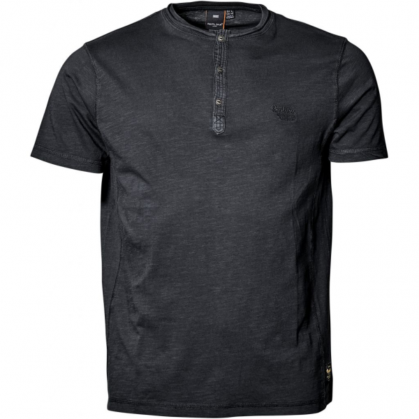 XXL4YOU - T-shirt col boutonne noir de 3XL a 8XL