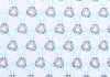 XXL4YOU - HENDERSON - Chemise manche courte blanche avec motif bleue turquoise de 2XL a 5XL - Image 2