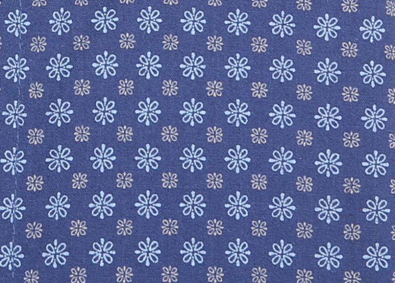XXL4YOU - Chemise manche courte bleu marine petits motifs de 2XL a 5XL - Image 2
