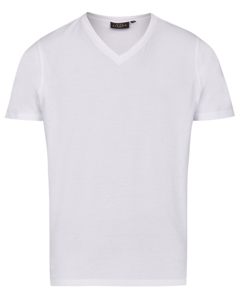 XXL4YOU - T-shirt manches courtes col en V blanc 4XL a 10XL