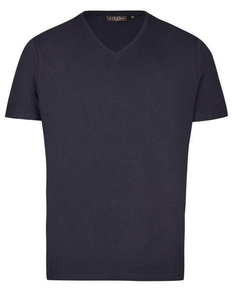 XXL4YOU - T-shirt manches courtes col en V bleu marine 4XL a 10XL