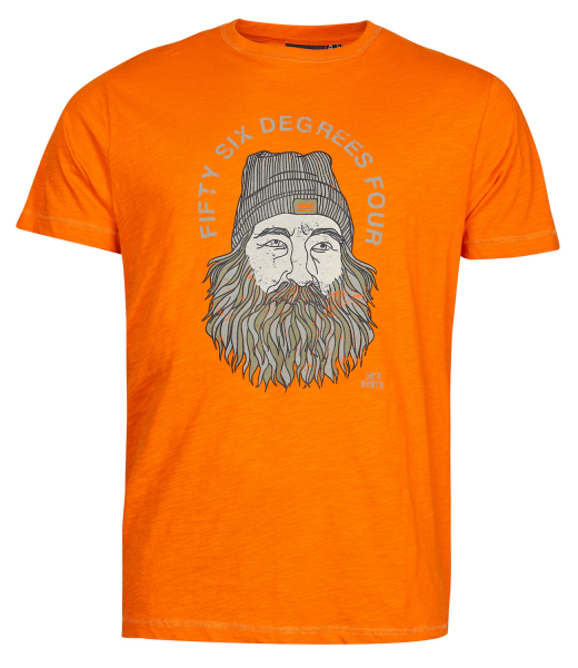 XXL4YOU - T-shirt manche courte orange de 3XL a 8XL - FischerMan