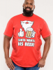 XXL4YOU - D555 - DUKE - T-shirt manches courtes NOEL rouge de 3XL a 6XL - Image 3