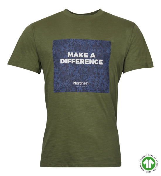 XXL4YOU - T-shirt manche courte vert olive 2XL a 6XL coton responsable