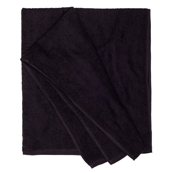 XXL4YOU - Grande Serviette de Bain noire 100 x 220