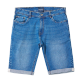 XXL4YOU Short jeans denim stretch bleu clair délavé grande taille 38US - 62US