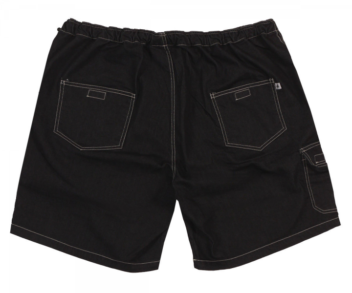 XXL4YOU - Bermuda jeans taille elastiquee noir delave de 3XL a 12XL - Image 2