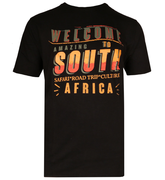 XXL4YOU - T-shirt manche courte noir 3XL a 8XL - South Africa