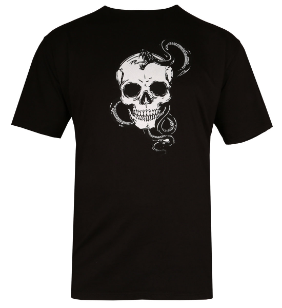 XXL4YOU - T-shirt manche courte noir de 3XL a 7XL - Skull snake