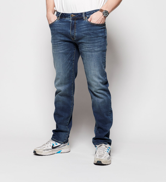 XXL4YOU - Replika Jeans Mick mode bleu delave de 40US a 62US - Image 3