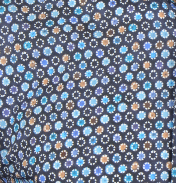 XXL4YOU - Chemise bleu marine avec motifs  manche longue de 2XL a 6XL - Image 2