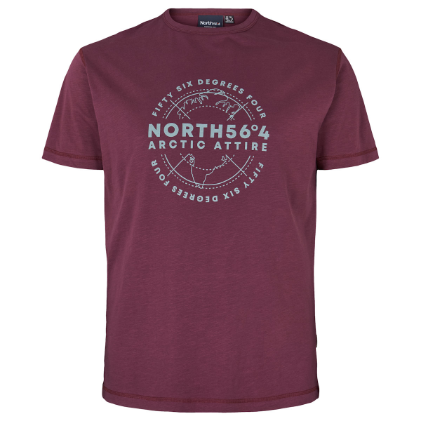 XXL4YOU - North 56.4 T-shirt manche courte Aubergine de 3XL a 10XL