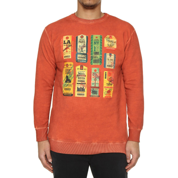XXL4YOU - Sweatshirt de couleur rouille de 3XL a 8XL