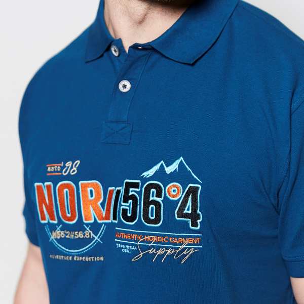 XXL4YOU - North 56.4 Polo manche courte bleu Monaco de 3XL a 8XL - Image 3