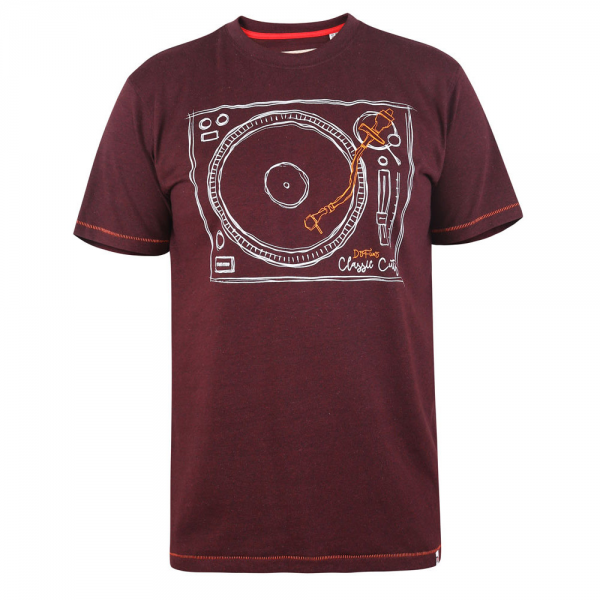 XXL4YOU - T-shirt manches courtes Aubergine de 3XL a 6XL