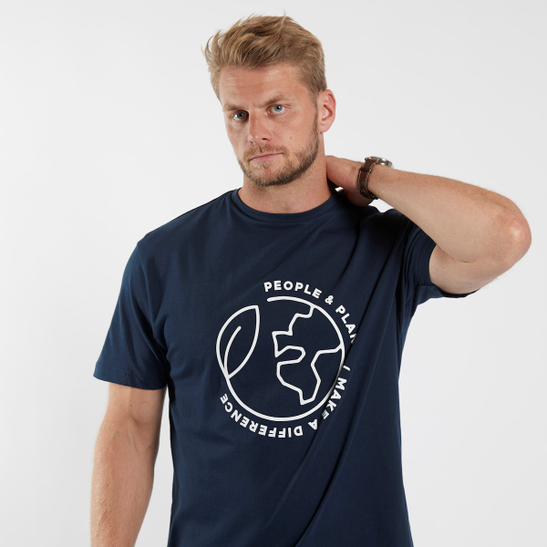 XXL4YOU - T-shirt manche courte bleu marine 2XL a 8XL coton responsable - Image 3
