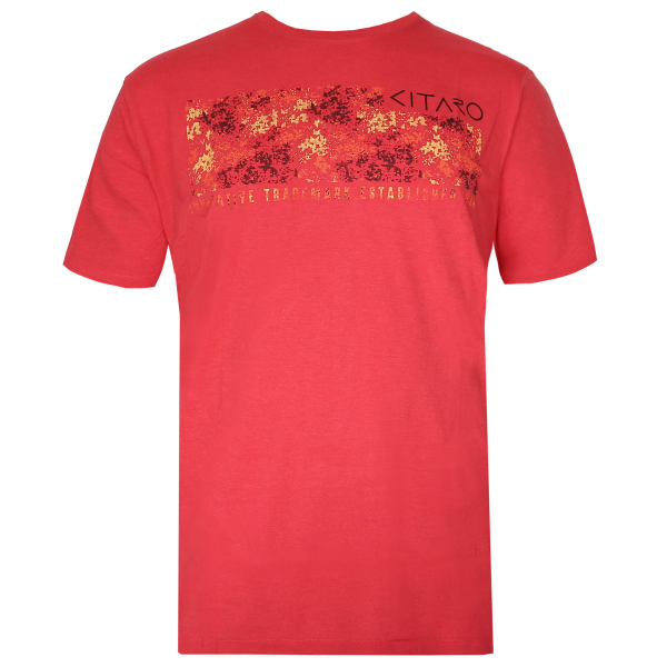 XXL4YOU - T-shirt manche courte Melange de rouge 3XL a 8XL