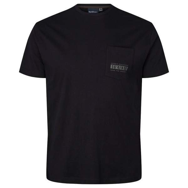 XXL4YOU - North 56°4 T-shirt manche courte noir 3XL a 8XL