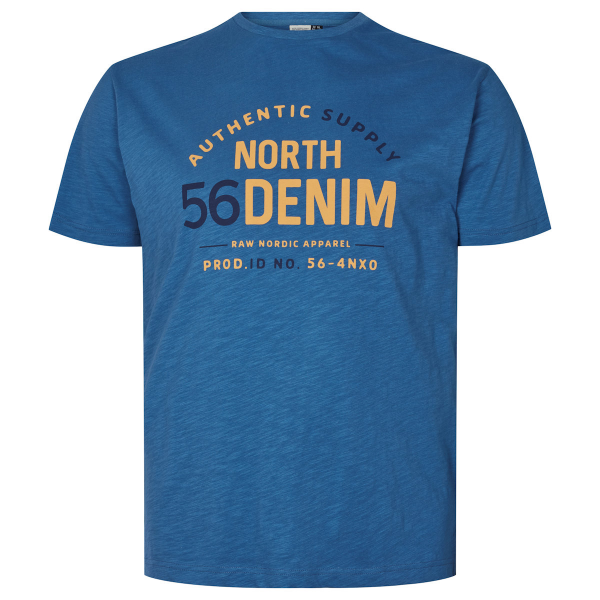 XXL4YOU - North 56°4 T-shirt manche courte Bleu zephir 2XL a 8XL
